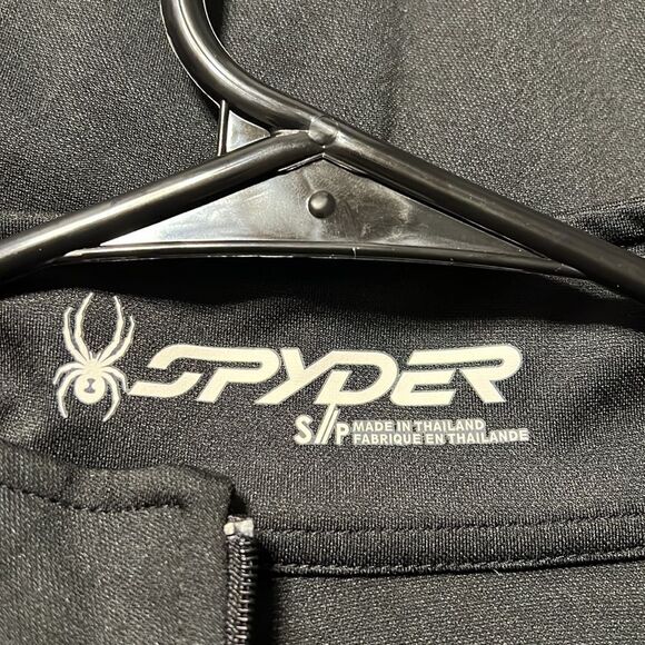 Spyder Quarter Zip Pullover Men’s Small Black Long-sleeve Pullover Activewear - Picture 6 of 7